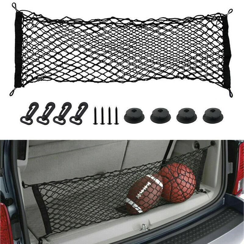 

Car Organizer Rear Trunk Mesh Cargo Storage Automotive Nets Bag Pocket With Hook