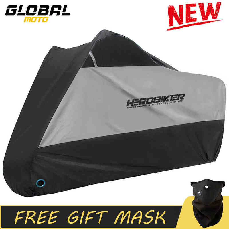

New Motorcycle Cover Bike All Season Waterproof Dustproof UV Protective Outdoor Scooter Motorbike Snowmobile Rain Cover M-XXXXL W220314
