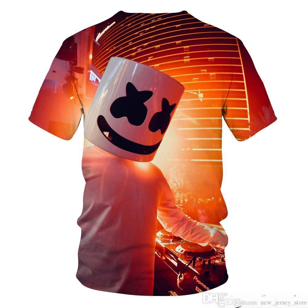 

Fun marshmallow new cartoon kids T-shirt new trend in horror movie fashion 3D new t-shirt lighten the design trend of starssoccer jersey, Tha0031aa10