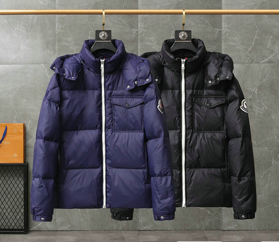

Luxury France Mens down jacket Letter Monclair Logo Knitted women Parkas Panel Casual coats Bomber jackets Designers Men S Clothing, Blue