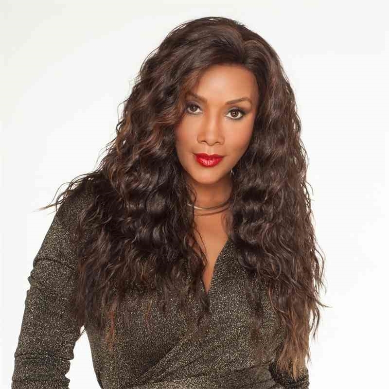 

female corn perm Wig long small curly hair fashion full head cover, Black