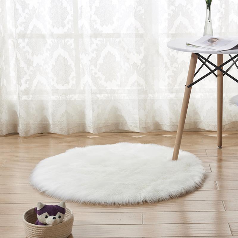 

Carpets Soft Faux Fur Fluffy Rug Chair Cover Cushion Sofa Pad For Living Room Bedroom Dresser