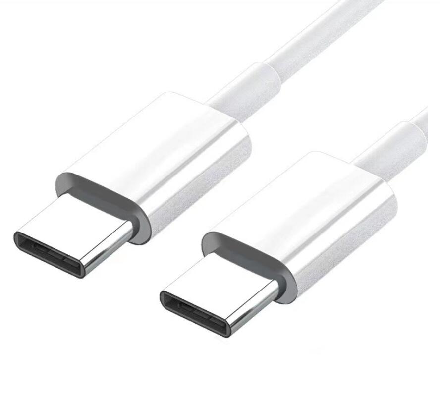 

60W 3A Type-C Fast Charging Cables 1M 3ft PD Sync Cable for Samsung Huawei Notebook Support QC3.0 30cm 50cm short 1.5m 2m 65W, White