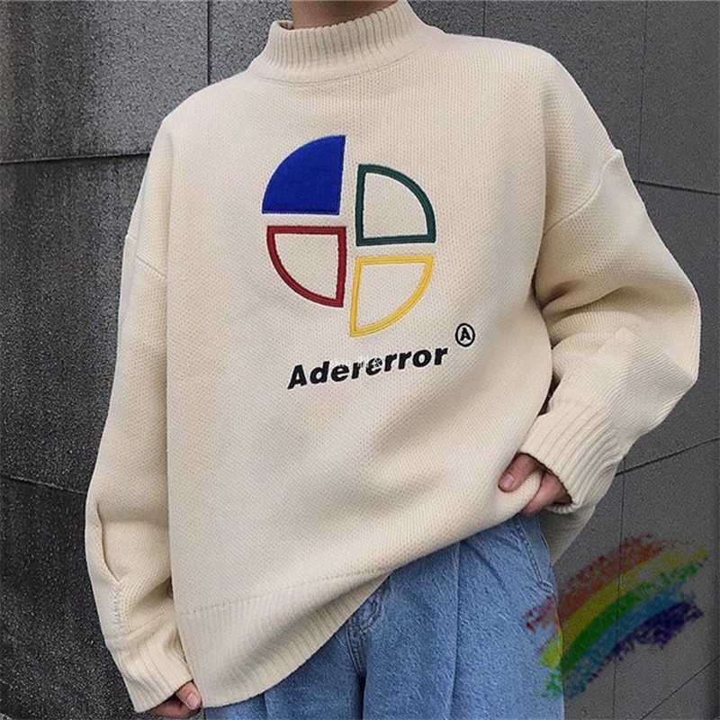 

2020FW Loose Adererror Sweater Men Woman 11 High Quality Onesize Crewneck Vintage Ader Error Sweater