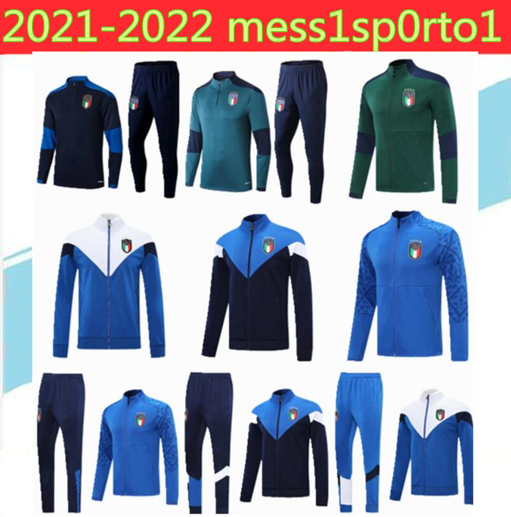 

2021 European Cup jacket tracksuit soccer set 20 21 BELOTTI Verratti Chiellini INSIGNE Football jacket sportswear sets, Black