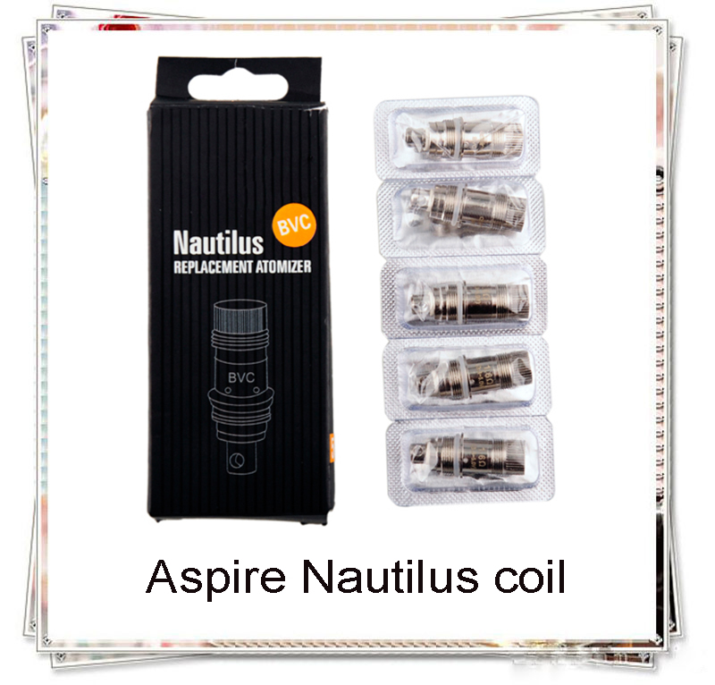

Top-quality Aspire Nautilus Atomizer BVC coil Replacement Head Coils for Nautiluss mini Adjustable Airflow Tank Clearomizer instock