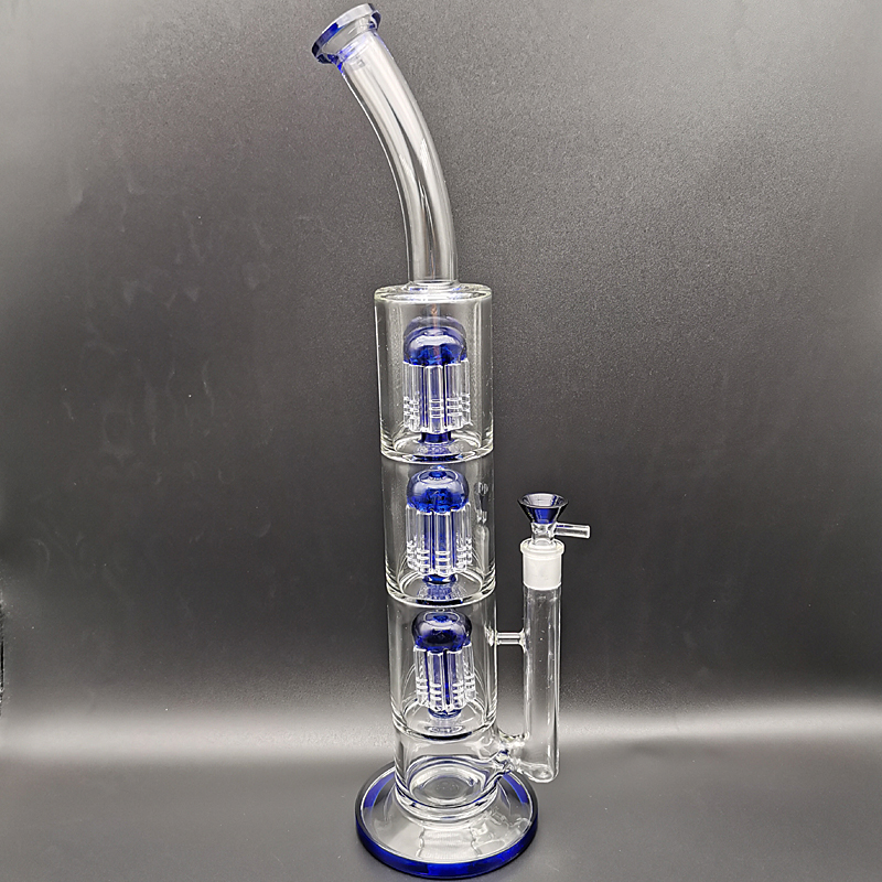 

2021 Hookah beaker Glass Bong water pipes 14mm malejoint 18''Smoking Accessories