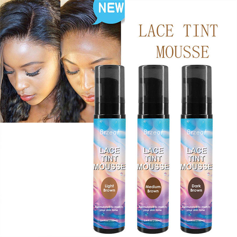 

100ml Lace Tint Mousse Foam Headgear for Lace Wig Hair Colors Products