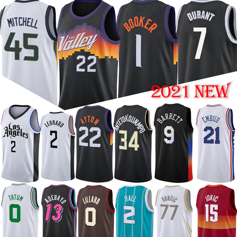 

Devin 1 Booker DeAndre 22 Ayton Atlanta basketball jersey Lamelo 2Ball Jokic Antetokounmpo Barrett Morant Leonard Lillard Young Doncic Mitchell Curry Jerseys, Huojian