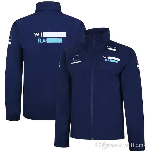 

2021-F1 Racing Team Williams Zip Jacket Men's Long Sleeve Sweater Downhill Jersey can be customized