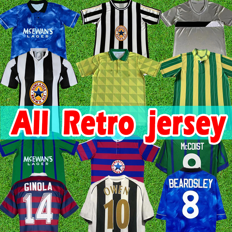 

Retro Newcastl e soccer jerseys 1984 1986 1988 1994 1995 96 97 98 99 2005 06 07 Magpies BATTY ASPRILLA SHEARER Bellamy BARNES OWEN UNITED classic vintage football shirt, 1995-97