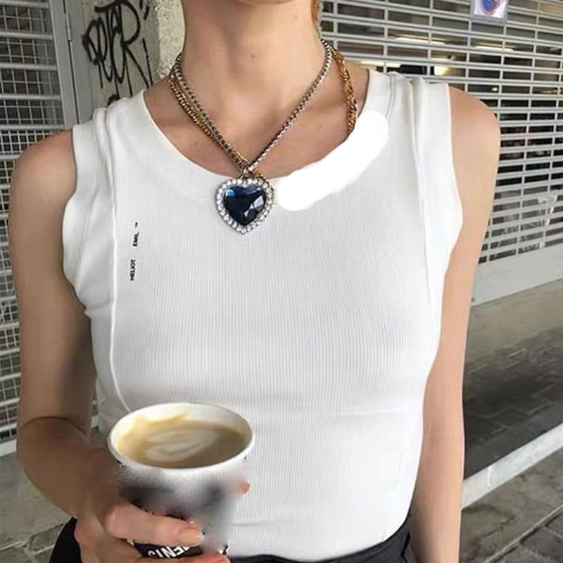 

Pendant Necklaces Vintage Temperament Bling Crystal Peach Heart Shape For Women Party Wedding Trendy Jewelry Elegant Shiny Chain