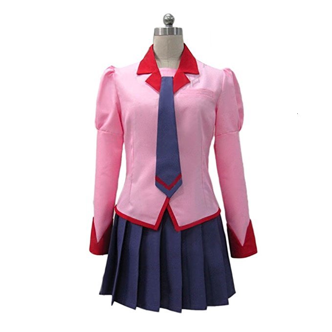 

Bakemonogatari Cosplay Costume Senjougahara Hitagi Dress Halloween Uniform