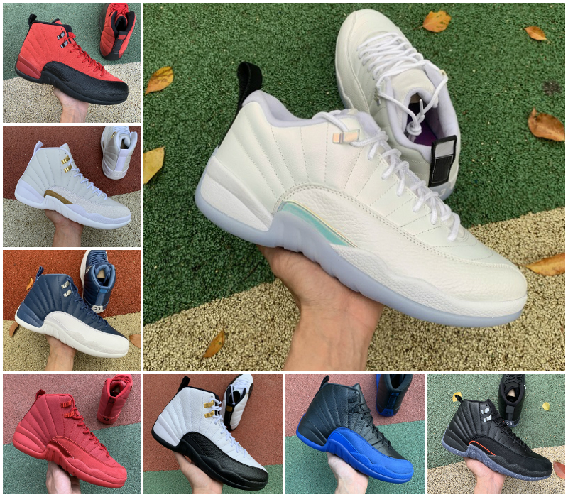 

Jumpman 12 12s Basketball Shoes Mens Low Easter High Gamma Blue Twist Utility Grind Indigo Flu Game Dark Concord OVO White Dark Grey Reverse Taxi Fiba Trainer Sneakers, Bubble package bag