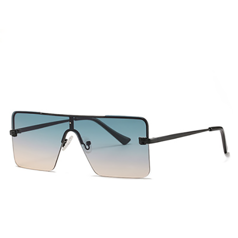 

Sunglasses Leopard Head Conjoined Piece European And American Rimless For Men Women Square