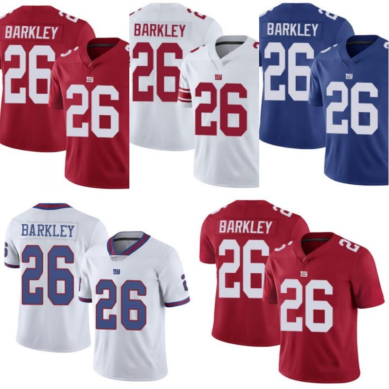 

New York Giants Men #26 Saquon Barkley Women Youth Jersey, Black;red