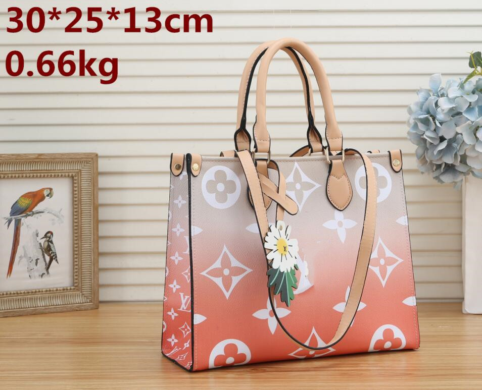

Water Dyed Handbag Printed Shopping Bag Women's High Quality Floral Girls Fashion Bags Ladies Purses Handbags Women Totes 03