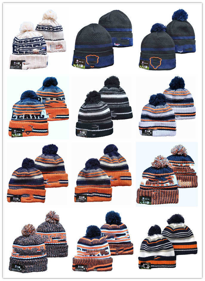 

ChicagoBearsFootball Hat Cap Winter Cashmere Sports Caps Hats Beanies