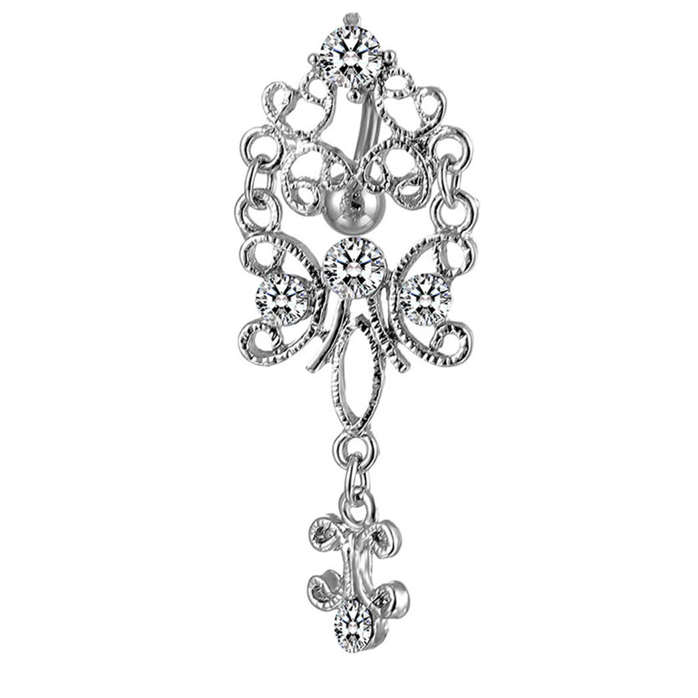 

D0501 Belly Navel Stud Clear Stone