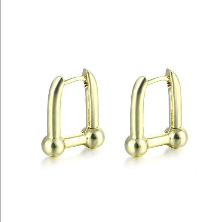 

U-shaped horseshoe 18k gold plated Ear Cuff earrings DYMFE095 fashion style gift fit women DIY jewelry earring