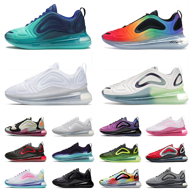 

720 Mens Womens Running Shoes Top Quality Sports Sneakers Black White Be True Bubble Pack Golden Aqua Powder Sea Forest Pink Men Women Trainers