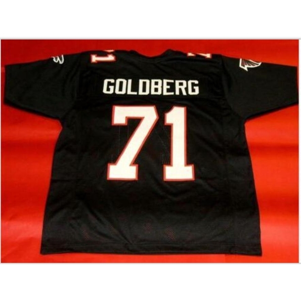 

Custom 009 Youth women Vintage CUSTOM BLACK #71 BILL GOLDBERG Football Jersey size s-5XL or custom any name or number jersey, Black women s-2xl