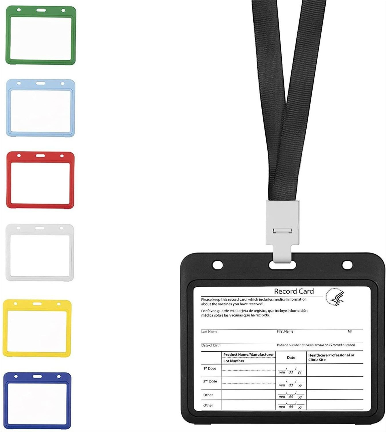 

Vaccination Card Holder ,CDC Vaccination Record Card Protector 4 X 3 Inches Immunization Waterproof Clear Vinyl Plastic Sleeve with Type Resealable Zip