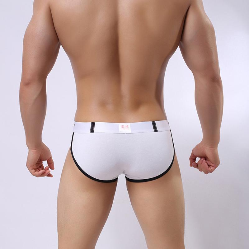

Underpants Briefs Bulge Fashion Pouch Shorts Cotton Soft Underwear Boxer Men's, Black;white