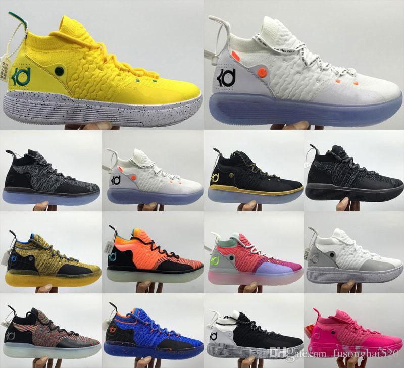 

2020 Size 40-46 Mens Trainers KD 11 EP White Orange Foam Pink Paranoid Oreo ICE Basketball Shoes Original XI KD13 Sneakers Ni ok