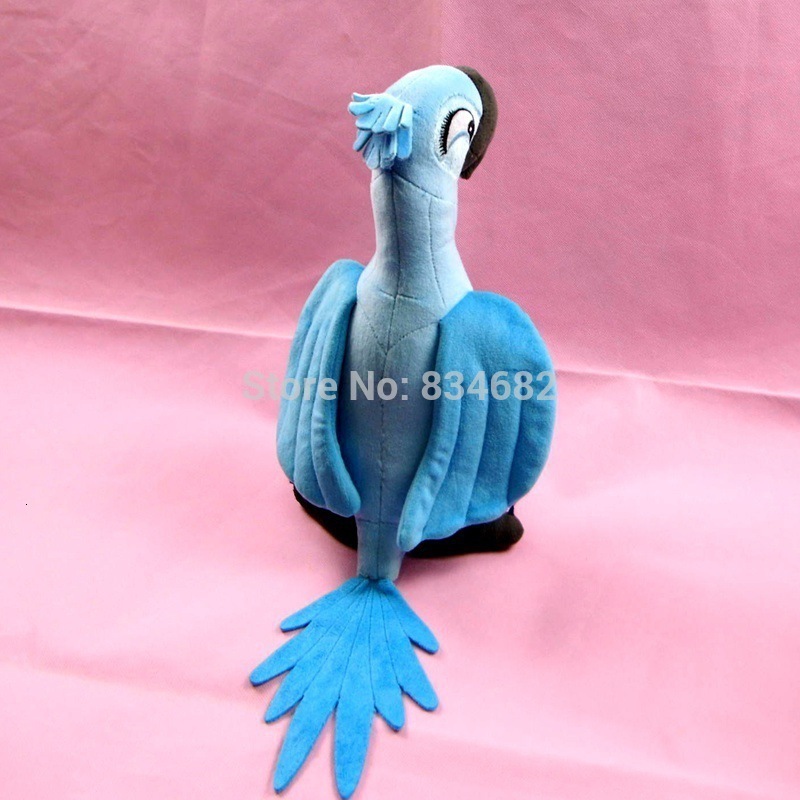 Movies TV toy J.G Chen 2pcs/lot 30CM New Rio 2 Movie Cartoon Toys Blue Parrot Blu & Jewel Bird Dolls Christmas Gifts For Kids Plush Q1219-image-692309847