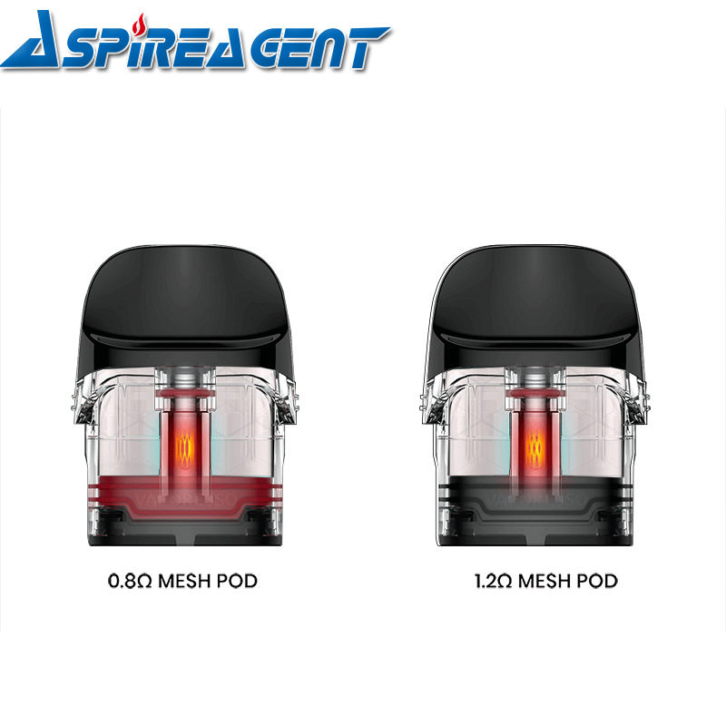 

Vaporesso LUXE Q Replacement Pod Cartridge 2ml inbuilt 0.8ohm/1.2ohm Mesh Coil Top Filing Visible Design SSS Leak-resistant Technology Adjustable Airflow