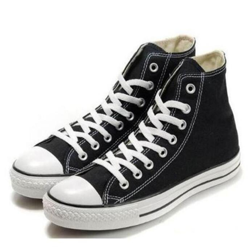 

Men's Women's Casual Shoes 15 Colors All Size 35-46 High gang Low Top Classic Canvas Sneakers, Black