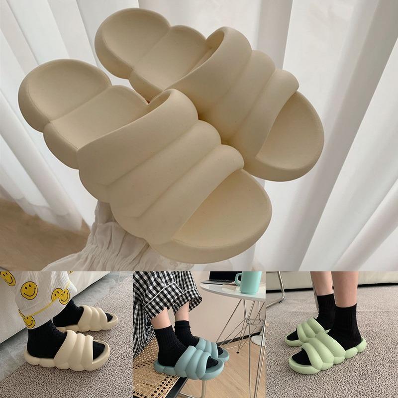 

Slippers Women Men Summer Fashion Home Bathroom Sandals Thick Bottom Couple Slides Non-Slip Floor Indoor Shoes Unisex Size, A1