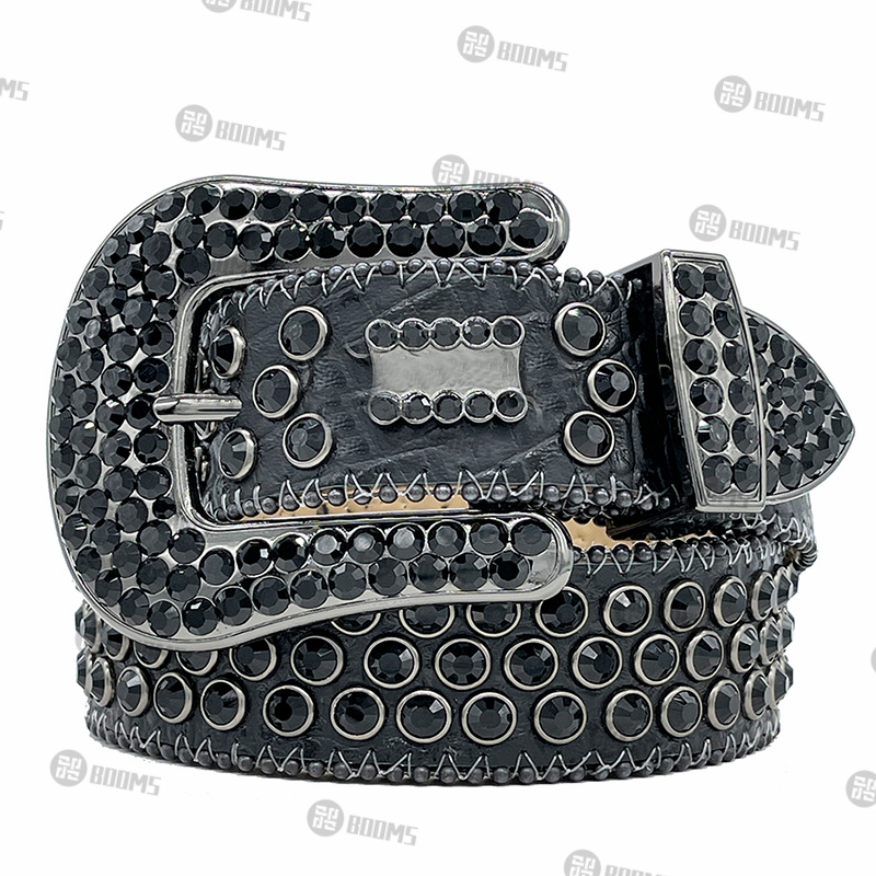 

Designer Belt Bb Simon Belts for Men Women Shiny diamond belt Black on Black Blue white multicolour, No logo box