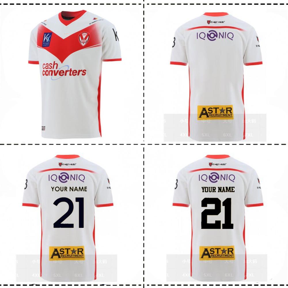 

2021 ST HELENS HOME RUGBY JERSEY Saints st helens Home/Away Rugby Jersey size S-XL-5XL, Black