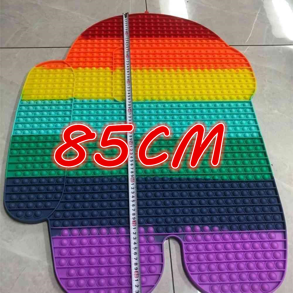 

85CM!!! Super Size Large Bubble Pioneer Rainbow Color Children's Sensory Fidget Mental Arithmetic Educational Decompression Toys Wholesale