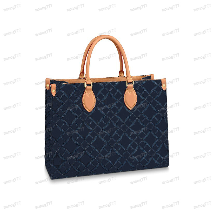 

Retro designers handbags Onthego Tote Jacquard fabric with Genuine Leather crossbody High Quality Ladies Fashion pochette Favorite Multi Hig