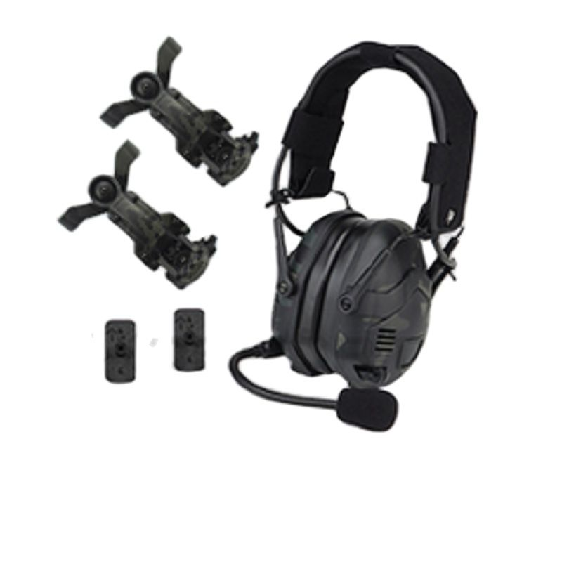 

Tactical Accessories Pickup Noise Reduction Bluetooth Headset Silicone Earmuff Helmet Wearing Quick Disassembly Dual-Purpose