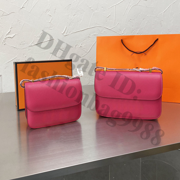 

Fashion Designers Flap Leather One Shoulder Bags For Women Genuine Brand Pink Rose Color CrossBody Handbags Luxury Ladies Cross Body Hand Small Bag Girls Summer, Color 5