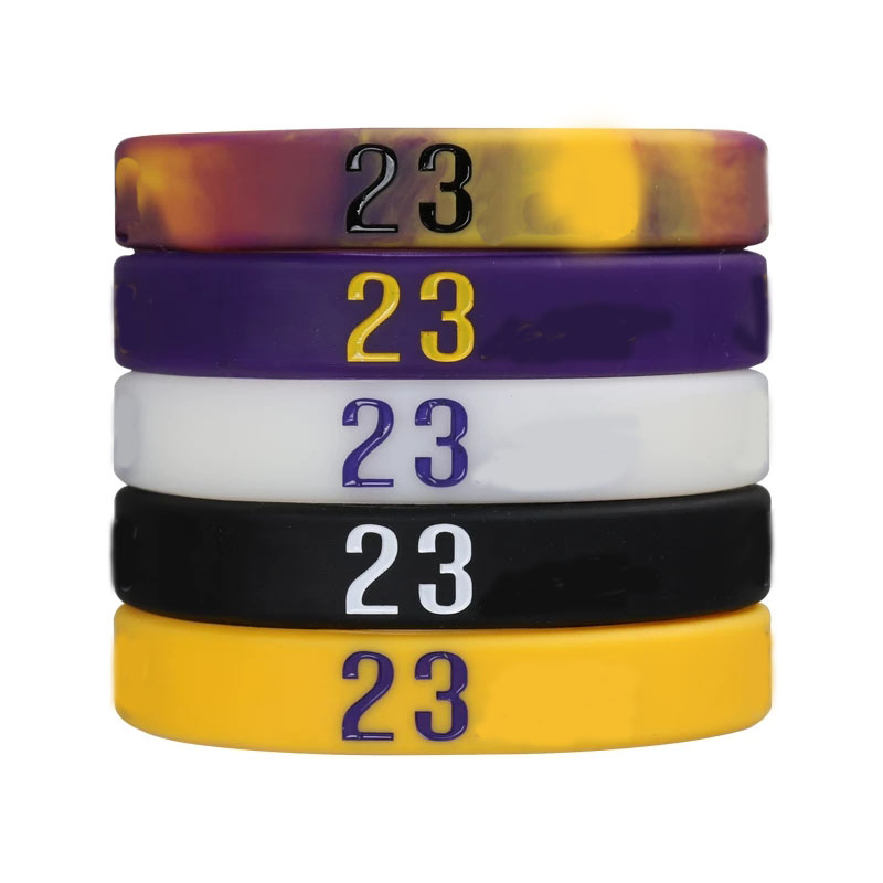 

Basketball Fan Silicone Rubber Wristbands Sports outdoor Bracelets for Kids Basketball Players Men Fitness Bands