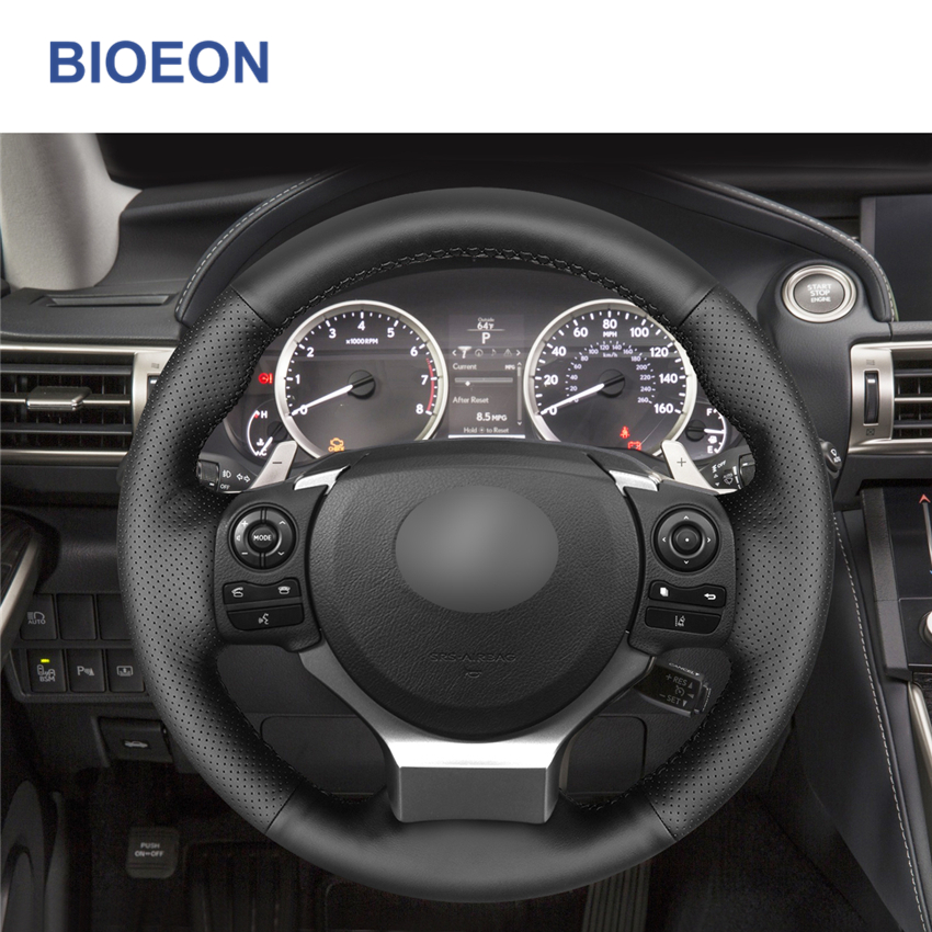 

Hand Stitch Black PU Artificial Leather Car Steering Wheel Cover for Lexus IS200t IS250 IS300 IS350 IS F-Sport 2014-2016
