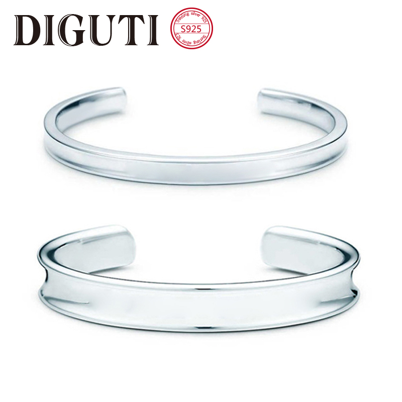 

Tiff 925 sterling silver open classic bracelet jewelry Beaded, Strands high-end craftsmanship, wholesale with official logo, Black