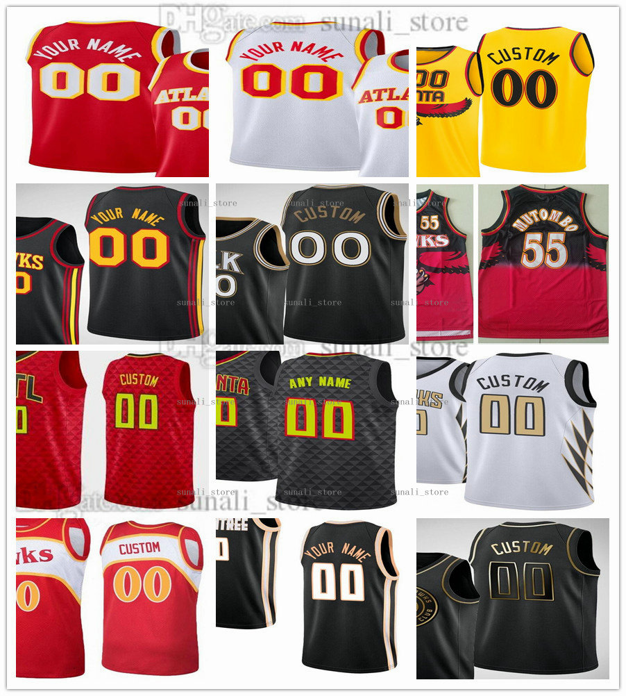 

2022 Printed 5 Basketball Dejounte Murray Jerseys 14 AJ Griffin Trae Young 11 John Collins 20 Bogdan Bogdanovic 13 Clint Capela 15 De'Andre Hunter 12 Onyeka Okongwu 17, Red