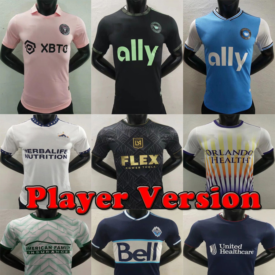 

22 23 Player Version MLS soccer jerseys Los Angeles LA Galaxy Charlotte Miami LAFC home away 2022 Football Shirt Houston 2023 Dynamo new revolution Shirts FC, Portland timbers away pink