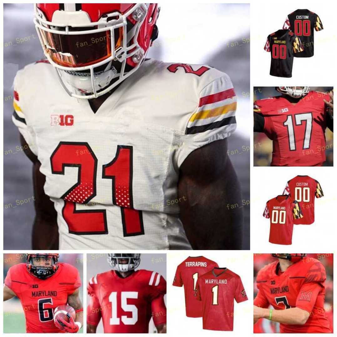 

Custom Maryland Terrapins Football Jersey NCAA College Javon Leake Dontay Demus Jr. Stefon Diggs Jake Funk Jeshaun Jones, As