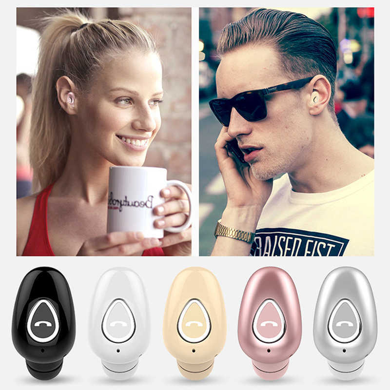 

Mini Bluetooth Earphone Hidden Earbuds In Ear Handsfree With Mic Stereo Sport Bluetooth Headset For Android For IOS Phones, Pink