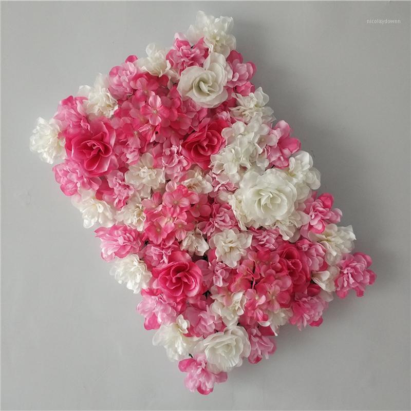 

Decorative Flowers & Wreaths Aritificial Silk Rose Flower Wall Panels Decoration For Wedding Baby Shower Birthday Party Pography Backdrop
