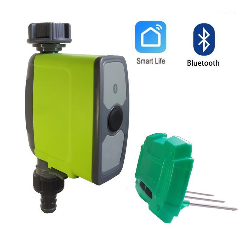 

Irrigation Timer Bluetooth Connect Smart Controller System Waterproof Soil Moisture Sensor Garden Watering Equipments