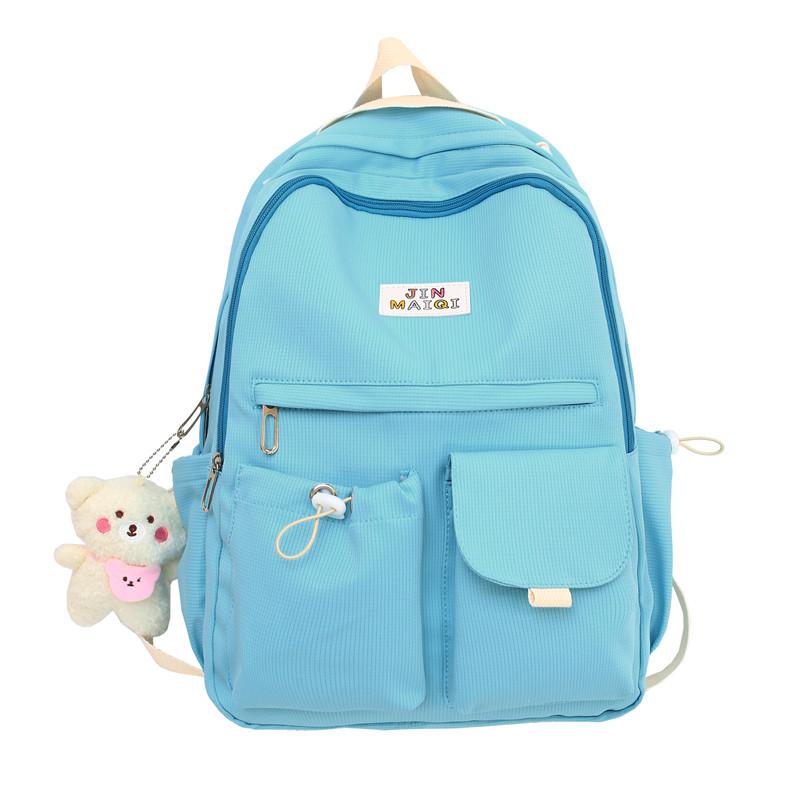 

School Bags High Student For Teenage Girls Backpack Women Nylon Bookbag