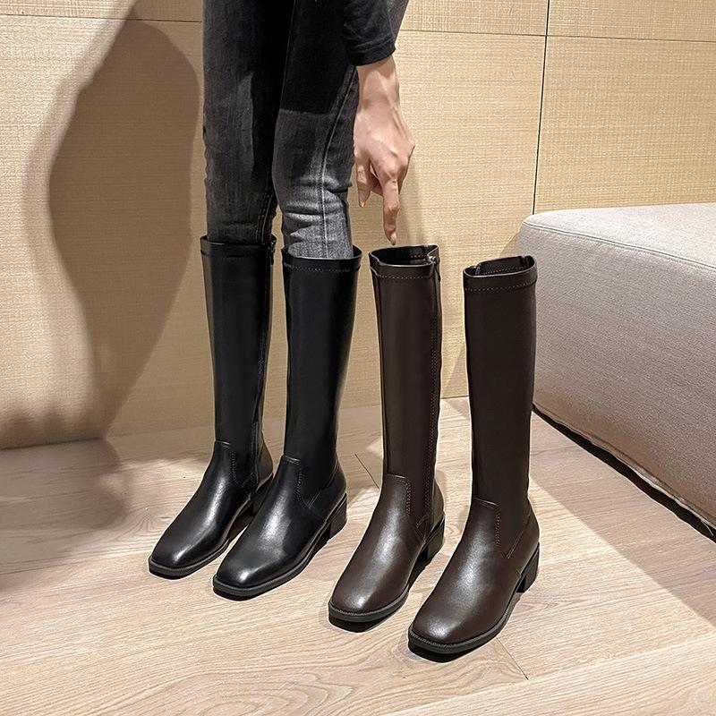 rubber boots high heels